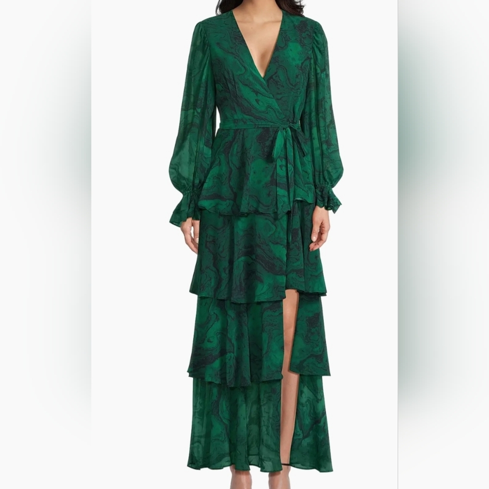 Hutch Green Long Sleeve Dress